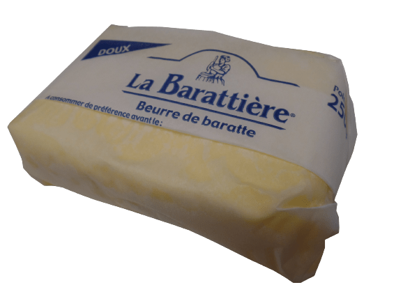 Beurre de baratte doux plaquette 250g