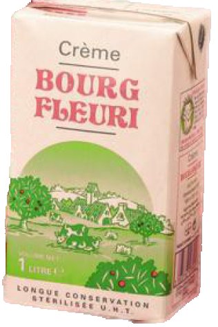 Crème UHT liquide brique 1L